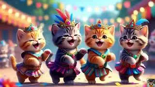Cute Dancing Kitten | Funny Cat Cartoon Dancing Videos😊😺#catvideos #cat #cartoon#dudidudidam
