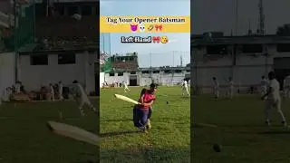 Part 2 Right Hand 🎀 Vs Left Hand Batting 💀 || Wait For End  #shorts #cricketshorts #comedy #cricket