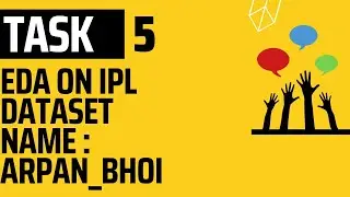 The Sparks_Foundation | TASK 5 : | Exploratory Data Analysis On IPL Dataset WITH EXPLANATION