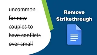 How to undo strikethrough in google docs