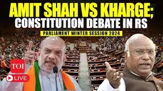 LIVE: Amit Shah Leads Constitution Debate In Rajya Sabha Amid No-Trust Row | Watch