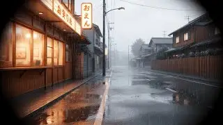 Moody Japan Night 🌃 Rain, Neon & Quiet Streets
