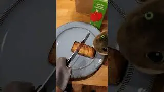 Hungry Hand eats McDonalds Apple Pie with Toto!