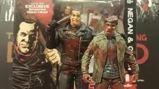 The walking dead Skybound exclusive Negan & Glenn bloody 2 pack action figures (HD)