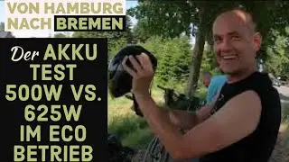 Der Bosch E-Bike Akku Test 500Wh vs. 625Wh Kann man von Hamburg nach Bremen Fahren!? in ECO