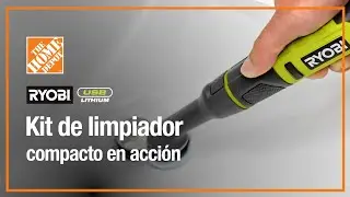 Kit de limpiador compacto en acci&oacute;n Ryobi USB Lithium