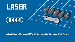 8444 | Door Hinge & Difficult Access Bit Set for VW Group Large | Laser Tools
