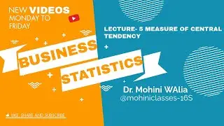 DAY 5: Calculation of Mean- Individual Series with Direct Method