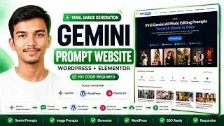 How To Create AI Image Prompt Website | Gemini AI Prompt Website | No Code