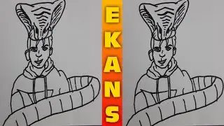 How To Draw Cartoon Ekans The Snake Boy Step By Step#Easy Drawing Ekans For Beginners#Ekans Shorts