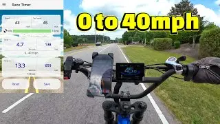 Wired eBike Accelerations Using RaceTimer