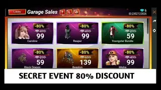 Free Fire Garage Sales secret event 80% heavy discount || How to open this secret event