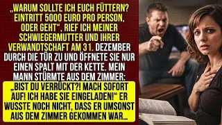 „Warum euch füttern?Eintritt: 5000 Euro pro Person, oder geht!“,sagte ich zu meiner Schwiegermutter…
