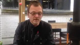 Simon Donald discussing how it felt to be diagnosed with dyslexia.