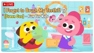 🔴 LIVE: Cocobi Good Habit I Forgot to Brush My Teeth?! 🦷🤢 (Green Gas!) - Fun For Kids