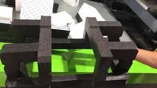 Foam End Cap lamination by Hot Air Laminating Machine