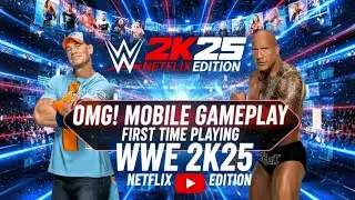 WWE 2K25 NETFLIX EDITION IS INSANE! 🤯 John Cena vs. The Rock - First Gameplay!