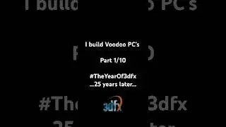 Gifted Retro PC! 3dfx Voodoo1 Upgrade, Bios, Win98 & Benchmarks vs  ATI Rage 128 🚀 #Shorts #3dfx