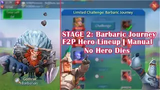 Lords Mobile - Stage 2 Barbaric Journey F2P Hero Lineup | Full Auto #lordsmobile #walkthrough