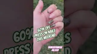 60% Off Press On Nails This Weekend BlingeeThingee on Etsy #nails #pressonnails #diynails #nailart