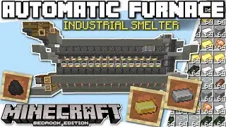 Minecraft Bedrock &mdash; АВТОМАТИЧЕСКАЯ ПЕЧЬ И ПЛАВИЛЬНАЯ ПЕЧЬ 🔥 Обучающее видео &mdash; PS4, MCPE, Xbox, Windows, Switch