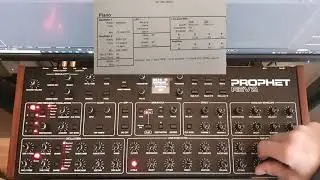 Prophet Rev2 - Piano Sheet Patch from Welsh's Synthesizer Cookbook!