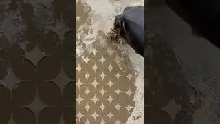 How to Achieve a Classic Stencil Finish with TRAVERTINO ✨ #howto #stencilart #decoration