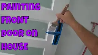 Professional painting tips and tricks painting front door on HOUSE