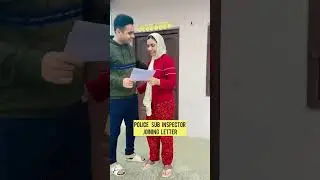 Wife after Up Sub Inspector Joining Letter ❤️ || #shorts #upsi #couple #couplegoals #love #police
