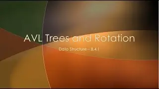 RR rotation in AVL Tree