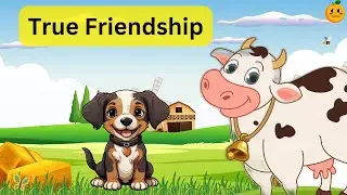 The Cow and Dog story | True Friendship story | Moral story in English for kids | Tangy Orange