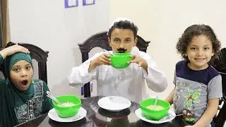 ماما مرام عملت شوربة اندومي للحاج مازن !!!