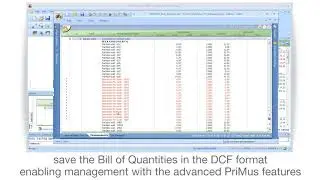 PriMus TAKEOFF Tutorial - BoQ management - ACCA software