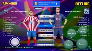 EFOOTBALL 2025 MOBILE OFFLINE ANDROID PS5 / FIFA 16 MOD PES 2025 NOVAS TRANSFERENCIAS & KITS 2025