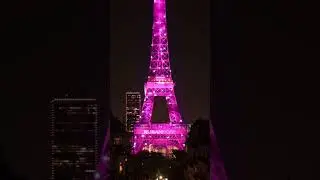 Tour Eiffel et Montparnasse Rose - Octobre rose - ruban rose - lutte contre le cancer du sein
