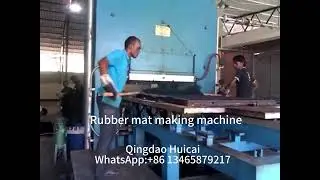 Rubber cow mat vulcanizing press