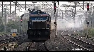 Madly honking SGUJ WDP4 showing some unforgottable things with 12041 NJP Shatabdi..!!