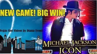 NEW! BIG WIN! MICHAEL JACKSON ICON SLOT MACHINE BONUS