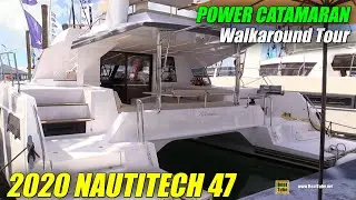 2020 Nautitech 47 Power Catamaran - Walkaround Tour - 2020 Miami Boat Show