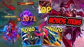 SHACO AD COM OS NOVOS ITENS DE LETALIDADE FICA FORTE DEMAIS !! - LEAGUE OF LEGENDS