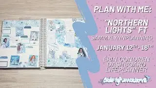 Plan with Me: &ldquo;Northern Lights&rdquo; (January 12-18) // Erin Condren Dashboard 2026 Social Media Planner