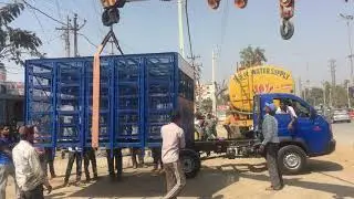 chicken cage carrier ashok Leyland dost +, call on7097999955 for poultry cage