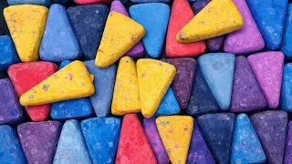 Multiple colors powdery Crush pleasure ASMR 💕 Cr @ColourChalk 