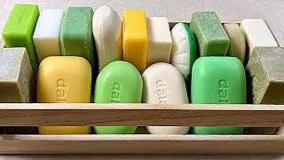 ASMR soap cutting 💚 Speed