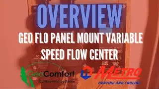 Geo Flo Panel Mount Variable Speed Flow Center Overview