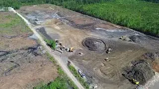 A look from above at the Depot Connect International design-build project - April 23rd 2024