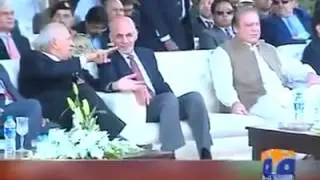 President Ashraf Ghani Ignoring Nawaz Sharif during the cricket match