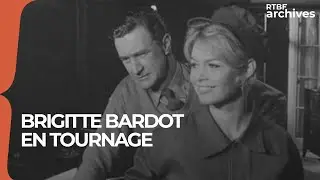 Brigitte Bardot sur le tournage de 