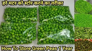 हरे मटर को साल भर स्टोर कैसे करें सिर्फ 5 मिनट में | How To Store Green Peas | Chef Ashok 