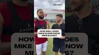 Turns out, Mike Evans is a Mike Evans expert 😂 #buccaneers #nfl #mikeevans #trivia #interview